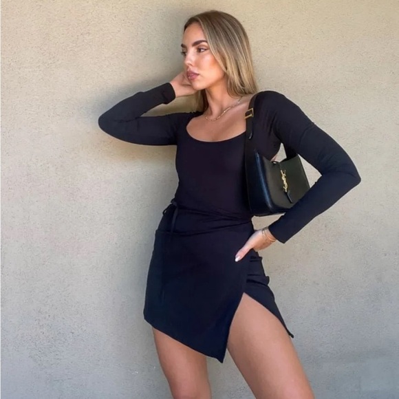 Rumored Dresses & Skirts - RUMORED Swan Lake Open Back Mini Dress